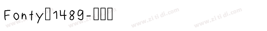 Fonty 1489字体转换